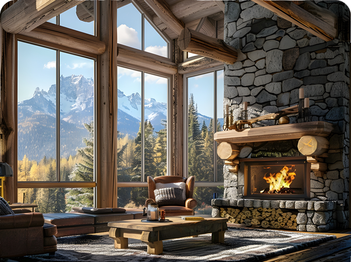 Three Sisters mountain village setting